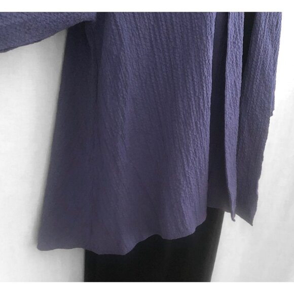 Habitat Blue Crinkle Draped Jacket Size XL - Picture 3 of 8